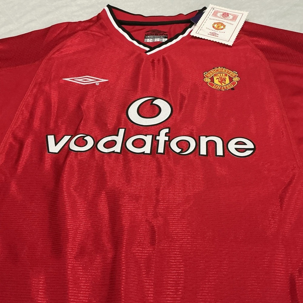 Manchester United 00/01 Retro Umbro Jersey V. NISTELROOY 10 size Extra Large - Picture 3 of 12